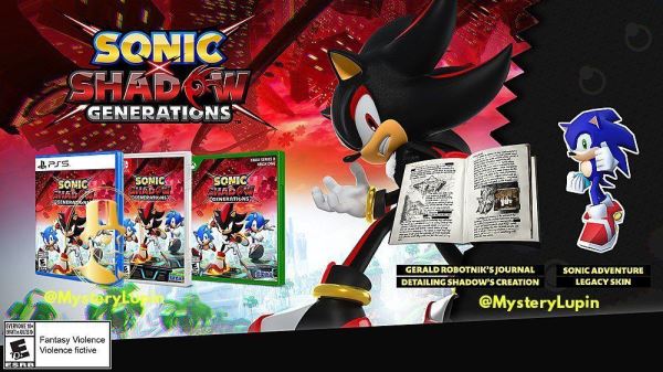 Утечка: Sonic X Shadow Generations выходит 25 октября — скриншоты и обложка игры